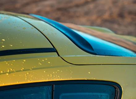 Becquet de toit Rennline en fibre de carbone. Porsche 987 Cayman - E403